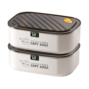 不锈钢保温饭盒上班族2025新款可微波炉加热高中学生专用便当餐盒