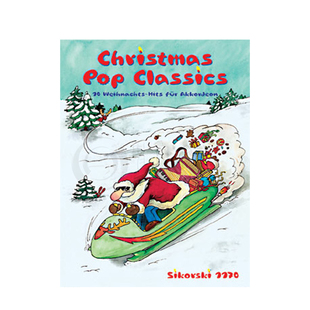 圣诞古典流行音乐 十首很流行圣诞歌曲 手风琴独奏曲 埃戈尔 思考斯基原版乐谱书 Christmas Pop Classics SIK1170