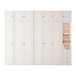 铁艺法式衣柜欧式无甲醛儿童衣柜卧室衣帽柜简易收纳柜衣橱柜