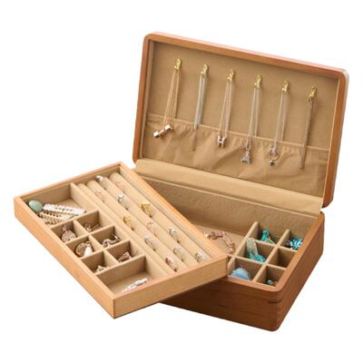 优选实木圆弧造型卯榫结构首饰盒