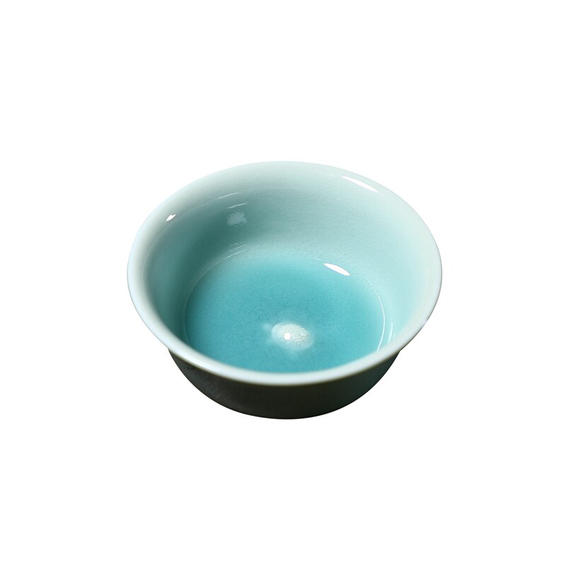 龙泉青瓷名家张宇心杯厚功夫茶具