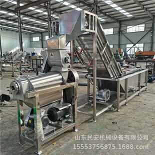 工业胡萝卜清洗榨汁机 橙子火龙果榨汁生产线 大型柠檬螺旋压榨机