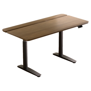 乘胜Ichill升降桌电脑桌双电机实木智能肤感桌北美胡桃木纹理书桌