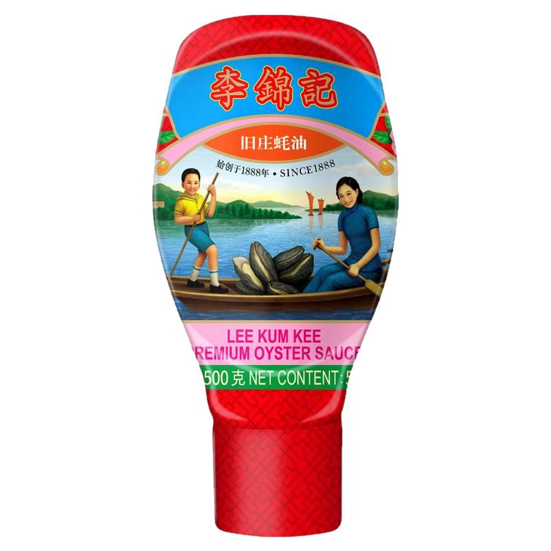【百补】李锦记鲜熬旧庄蚝油500g挤挤装家用炒菜凉拌火锅蘸料调味