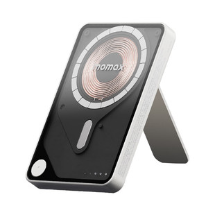 MOMAX摩米士磁吸无线充电宝自带线支架三合一快充移动电源