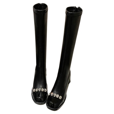 牛皮版！法式水气质钻弹力瘦瘦女