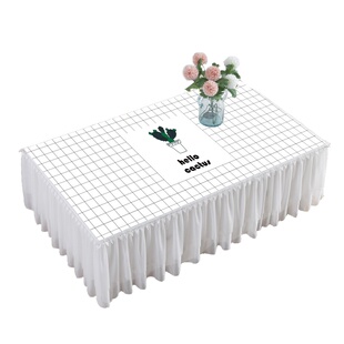 桌布北欧轻奢网红蕾丝茶几桌长方形客厅茶几套罩布艺餐桌垫高级感