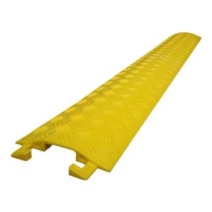 PVC塑料线槽橡胶减速带办公室内门槛保护垫 写字楼电缆线过道防踩