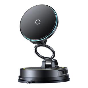 倍思手机支架车载无线充电器真空吸附盘磁吸汽车专用导航仪表台