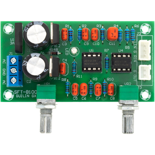 发烧级hifi功放前级低通滤波板成品超重低音炮音调板调音器NE5532