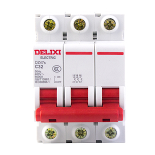 德力西空气开关2P家用63a空开32a单1P电闸DZ47小型总闸4三3断路器