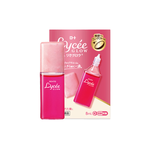 日本直邮乐敦新版小红花眼药水Lycee glow缓解疲劳隐形美瞳滴眼液