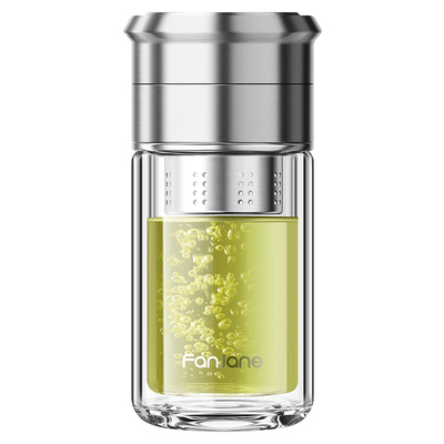 繁简双层玻璃杯茶水分离泡茶杯