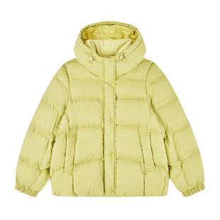 乔丹泡芙羽绒服女款短款保暖外套2025冬季连帽防泼水抗寒运动服女