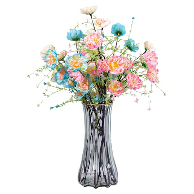 轻奢高档仿真花杜鹃花艺摆设