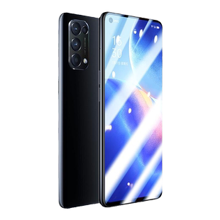 适用OPPOReno5钢化膜reno6pro手机膜8ace全屏7防窥s+R原装4/3/2水凝k高清se防摔15x防爆17全包10贴膜9/55/A96