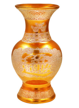 金沙花瓶供财神家用佛堂水瓶