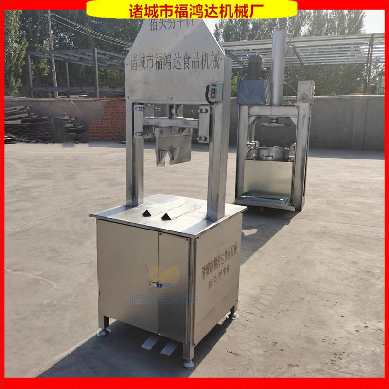 脚踏式猪头分割机 FHD-600鲜母猪头劈半机