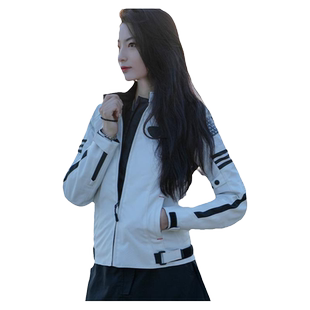 motoboy骑行服女士摩托车紧身机车赛车冬季保暖骑士防摔防水四季