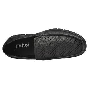 金猴皮鞋男2025冬季新款透气套脚商务休闲皮鞋舒适软底中年爸爸鞋