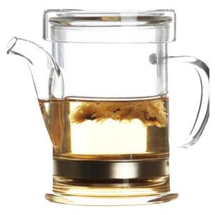 红茶泡茶器玻璃单壶耐高温不锈钢过滤家用简约办公室创意精致茶具