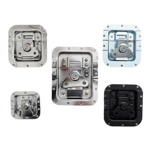 航空箱配件新款明装锁机箱机柜锁扣铝箱五金蝴蝶锁中挂锁分边锁