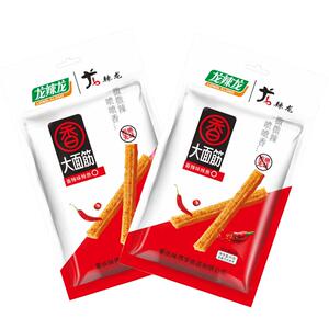 辣牛筋面辣魔辣CP辣条素牛筋8090怀旧小辣片微辣零食小吃