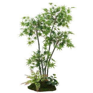 仿真绿植高端轻奢红枫树盆栽客厅摆件大落地假花室内绿枫装饰造景