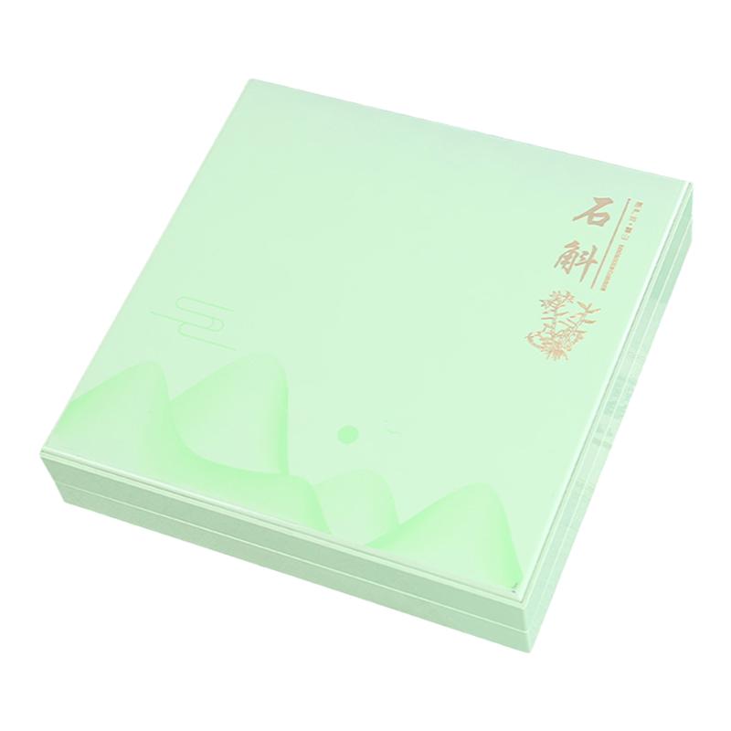 铁皮石斛礼盒空盒高档霍山药材礼品盒米斛烤漆包装盒石斛粉空盒子