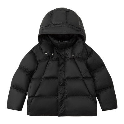 男童石墨烯背暖发热90绒子羽绒服