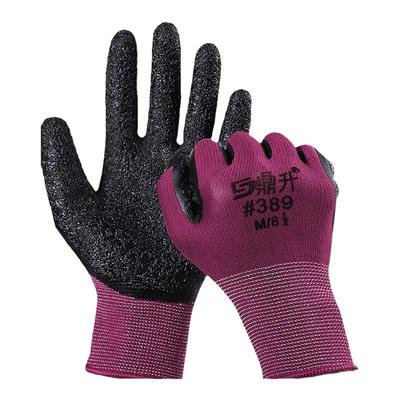 透气防滑加厚耐磨皱纹劳保手套