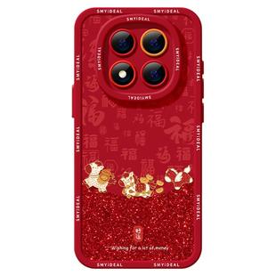 适用红米note15pro手机壳女款note14保护套小米红色note11pro硅胶防摔13por+全包redmi马年12turbo软新年好运