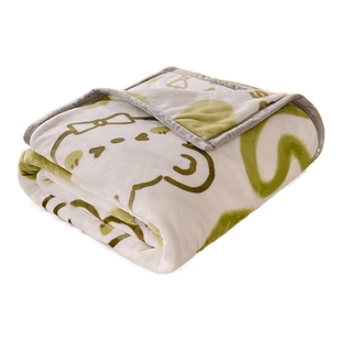 叠石桥牛奶绒毛毯午睡办公室空调法兰绒沙发小毯子夏季午休航空毯