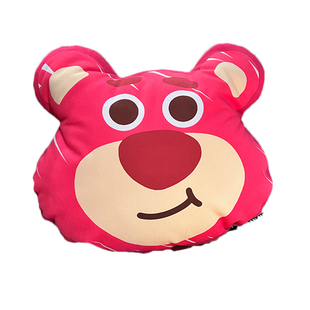 草莓熊三眼仔巴斯光年玩偶卡通公仔异形抱枕办公室靠垫沙发靠枕
