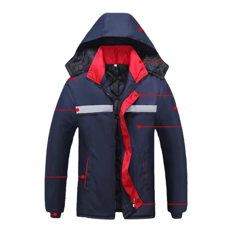 冬季棉服加厚耐磨保暖车间汽修工地定制防寒防静电石油工作服厂家