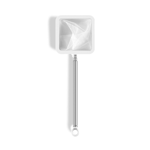 画法几何鱼缸鱼捞大号水族箱密网渔捞家用网兜方形鱼捞网长柄