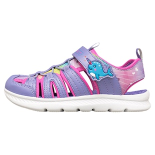 Skechers斯凯奇儿童户外凉鞋女童包头运动休闲鞋防滑中大童夏季鞋