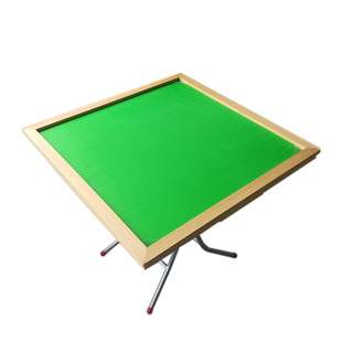 简易麻将桌折叠手搓麻雀枱家用餐桌两用棋牌桌90cm手动麻将台实木