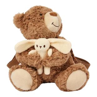 商场同款巴拉巴拉儿童休闲包女童玩偶小熊造型斜挎包时尚冬季新款