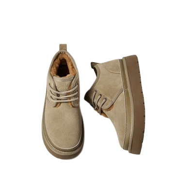 HauttonJeans复古雪地靴加绒棉鞋