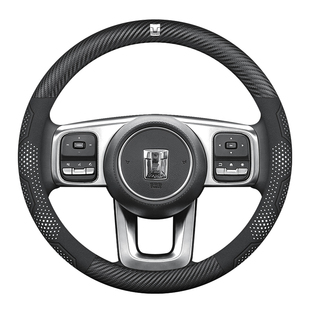 专用TANK新款坦克300方向盘套500400改装汽车翻毛皮碳纤超薄吸汗