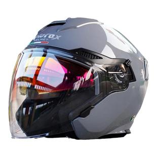 MOTORAX摩雷士S30半盔摩托车头盔四分之三头盔男女双镜片电动四季