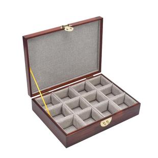 红酸枝多格收纳盒和田玉籽料收藏盒印章闲章收藏盒茶杯建盏玉石盒