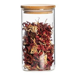 玻璃储存罐食品级带盖透明耐热茶叶罐子咖啡豆坚果家用厨房密封罐