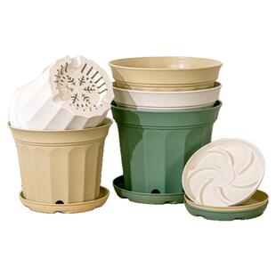 花盆塑料家用轻奢高级感树脂加厚加大多肉绿萝蝴蝶兰盆栽新款加仑