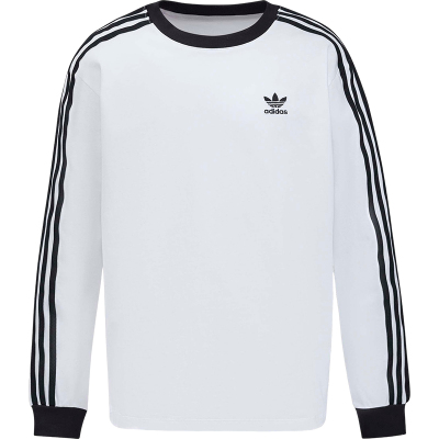 Adidas/阿迪达斯正品三叶草儿童休闲经典宽松三条纹运动T恤KW1186