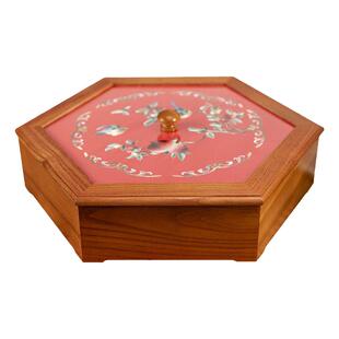 实木干果盘新中式客厅家用过年春节糖果盒坚果坚果盒高档新年全盒