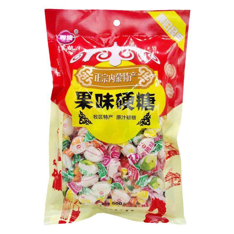 老式反砂水果糖内蒙雅族水果糖酥糖蓝旗特产500g 儿时的味道