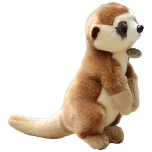 正版ToyClub狐獴毛绒玩具公仔仿真臭鼬玩偶布娃娃送儿童生日礼物