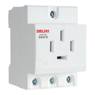 德力西模数化插座DZ47X二三五插